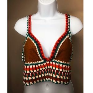 Multi colored crop top